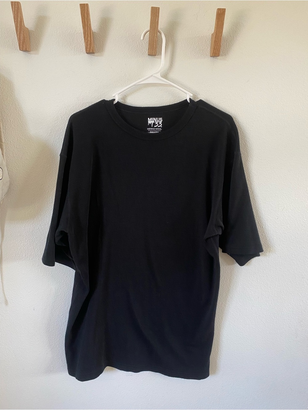 Minus 33 Merino Wool Black Short Sleeve Tee